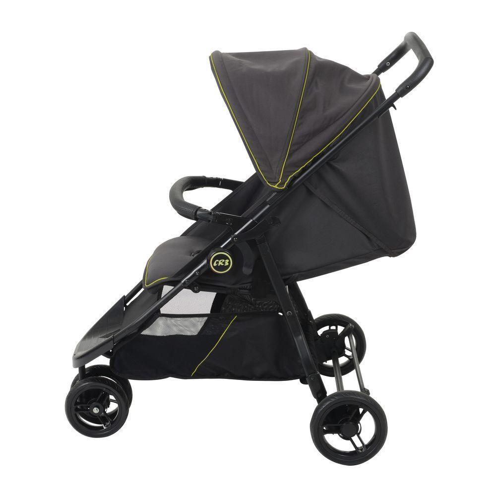 Carrinho De Bebê Burigotto Cr3 De 0 Até 15kg Para Passeio Cinza Escuro Com Neon - 5