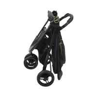 Carrinho De Bebê Burigotto Cr3 De 0 Até 15kg Para Passeio Cinza Escuro Com Neon