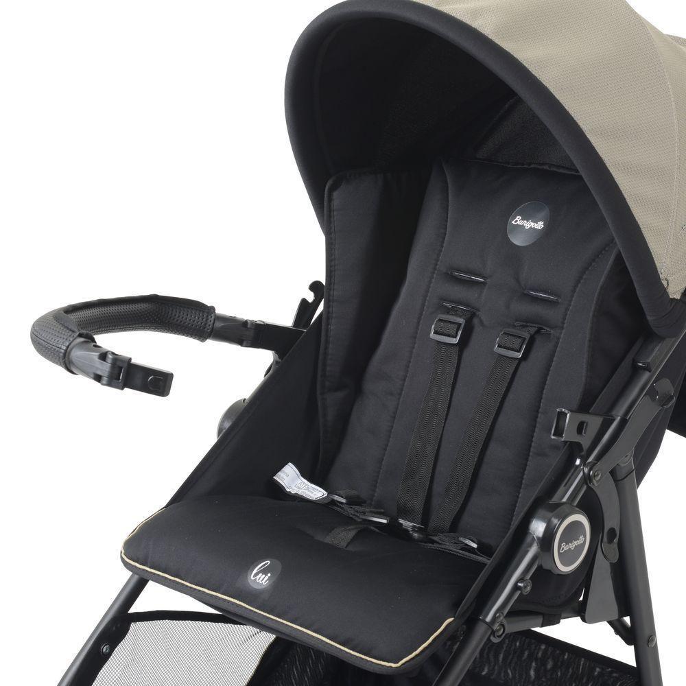 Carrinho De Bebê Burigotto Lui De 0 Até 15kg Para Passeio Sand - Preto E Bege, U - 6