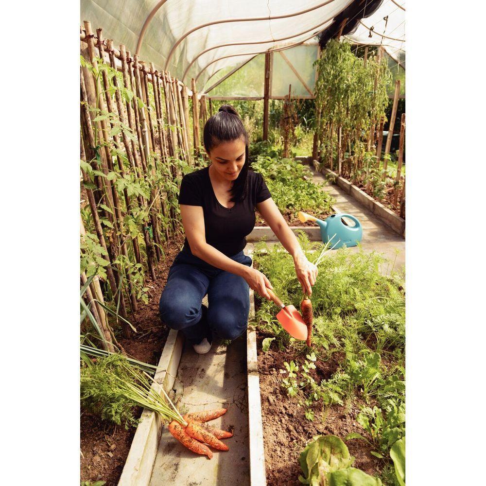Pazinha Larga Metalica Para Jardinagem Tramontina Com Cabo De Madeira - 6
