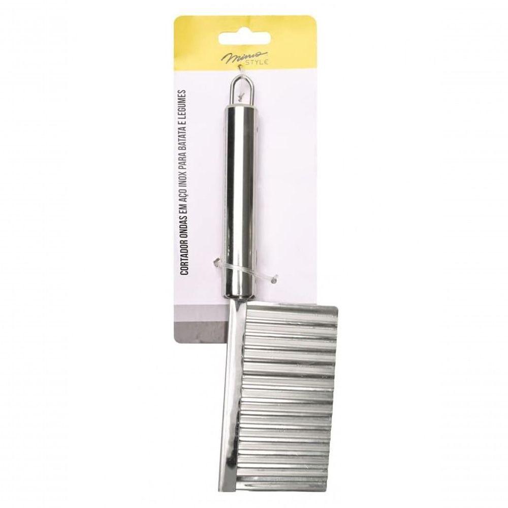 Cortador Ondas Para Legumes Aço Inox 22,5 Cm Mimo Style - 2