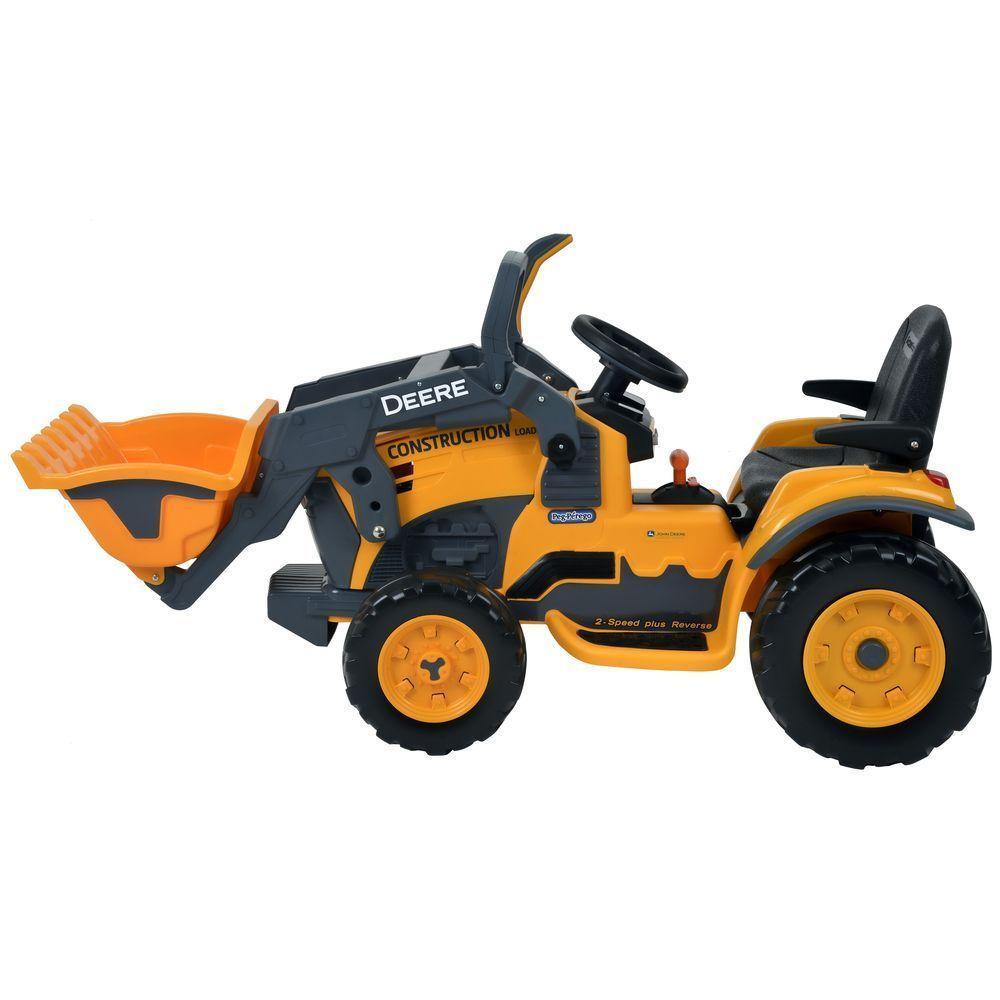 Mini Trator Infantil Elétrico Peg-Pérego Deere Construction Loader 12V - Laranja - 1