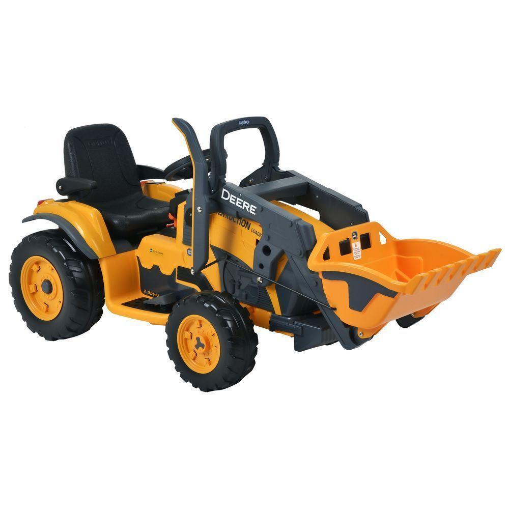 Mini Trator Infantil Elétrico Peg-Pérego Deere Construction Loader 12V - Laranja - 3