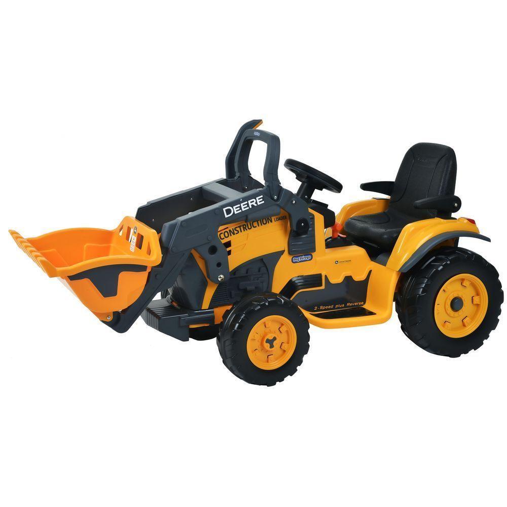 Mini Trator Infantil Elétrico Peg-Pérego Deere Construction Loader 12V - Laranja - 4