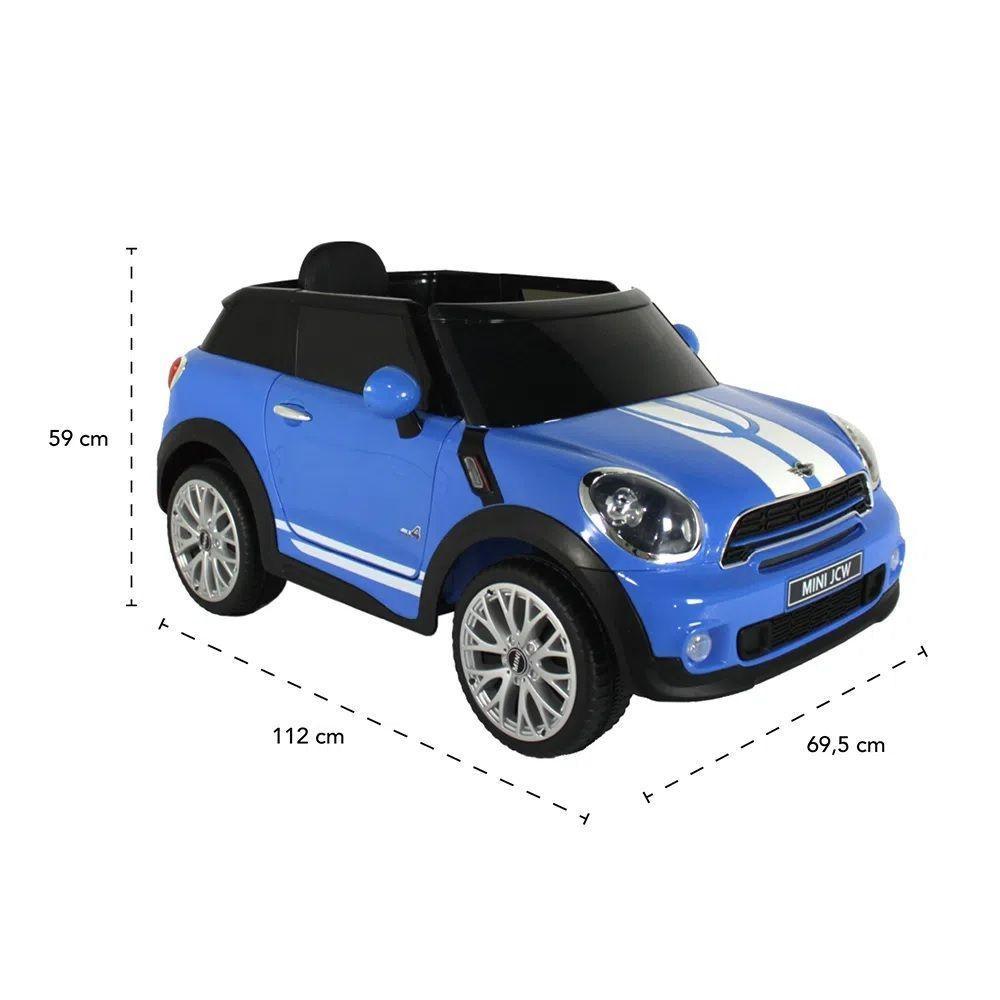 Carrinho Elétrico Infantil Bel Brink Mini Paceman 12V com Controle Remoto - Azul - 4