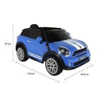 Carrinho Elétrico Infantil Bel Brink Mini Paceman 12V com Controle Remoto - Azul