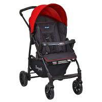 Carrinho de Bebê para Passeio Burigotto Ecco de 0 até 15 Kg - Cinza com Vermelho - 1