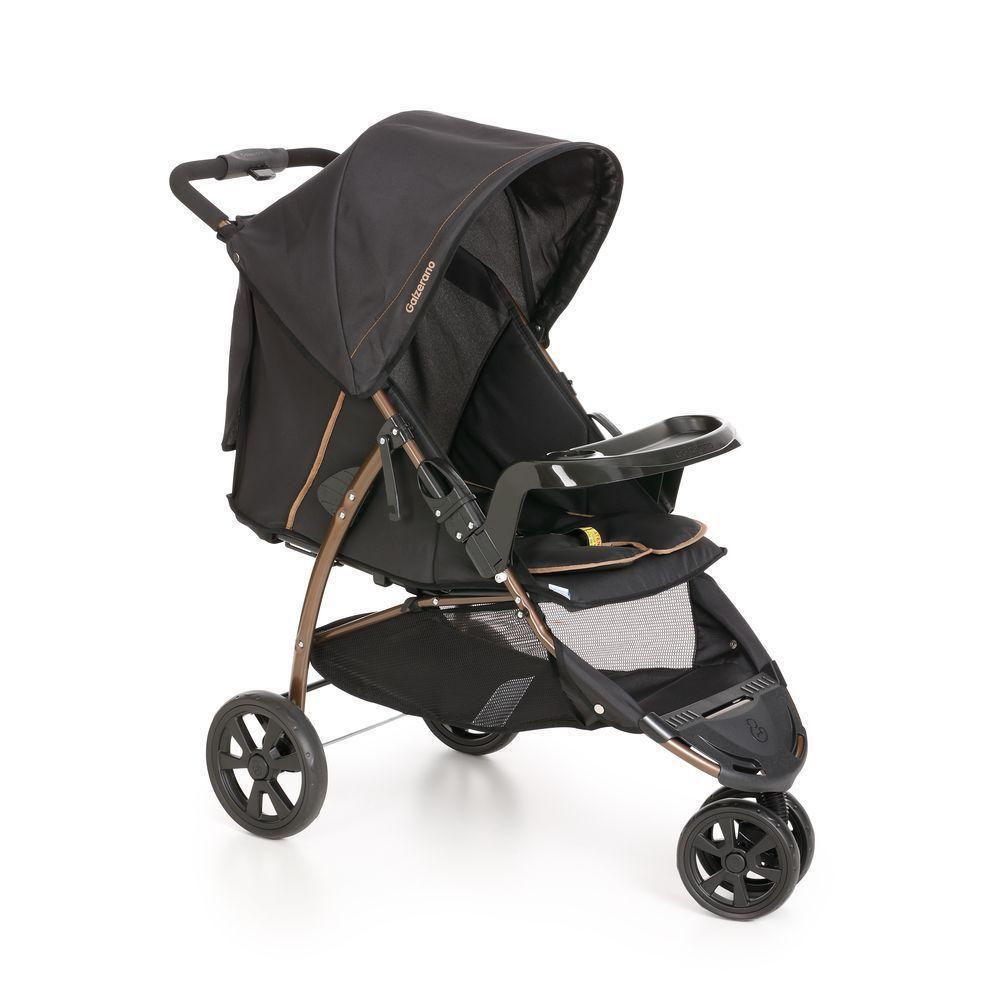 Carrinho de Bebê para Passeio Galzerano Cross Trail 1450 de 0 Meses até 15 kg - Preto e Cobre - 1