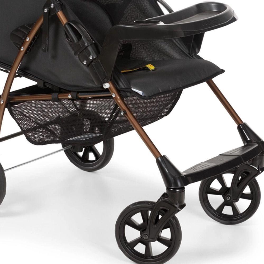 Carrinho de Bebê Passeio Galzerano Romano 1035 de 0 Meses até 15kg Preto com Cobre - 3