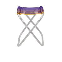 Banco De Praia Tramontina Fiji Em Alumínio Com Assento Roxo E Amarelo - 8