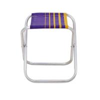 Banco De Praia Tramontina Fiji Em Alumínio Com Assento Roxo E Amarelo - 9