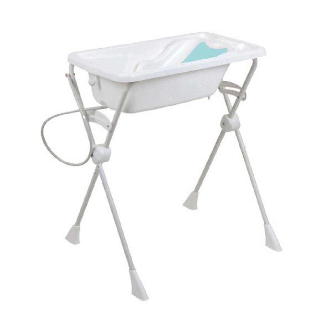 Kit Banho Burigotto Banheira Com Suporte E Assento Redutor Branco - 1