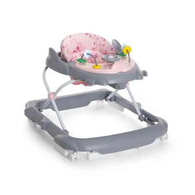 Andador Infantil para Bebê Torino 4050 Spring Rosa Estampado com Altura Ajustável Galzerano