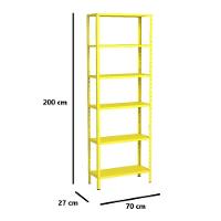 Estante Aço 6 Prateleiras Livros Cozinha Quarto Eaf013. - 2