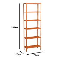 Estante Aço 6 Prateleiras Livros Cozinha Quarto Eaf013. - 2