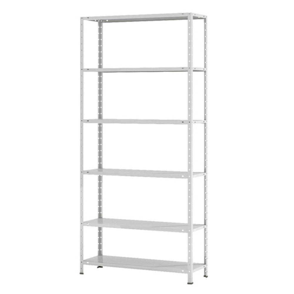 Estante Aço 6 Prateleiras Livros Cozinha Quarto Ea102 Cinza - 1