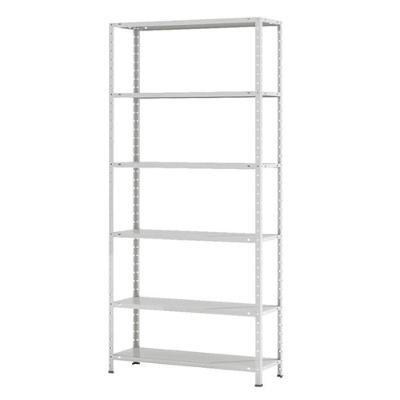 Estante Aço 6 Prateleiras Livros Cozinha Quarto Ea102 Cinza