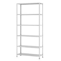 Estante Aço 6 Prateleiras Livros Cozinha Quarto Ea102 Cinza - 1