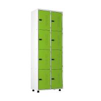 Armário Roupeiro Aço 8 Portas Academia Guarda Volume Ea702 Verde - 1