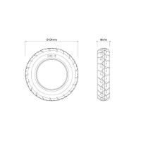 Pneu 3.5-8" Para Carrinho De Mão Tramontina Em Borracha - 2