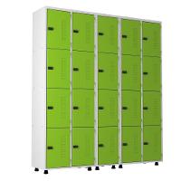 Armário Roupeiro Aço 20 Portas Academia Guarda Volume Trinco Verde - 1