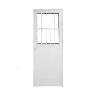 Porta Social Lambril Alumínio Branco 2.10 X 90 Lado Direito – Hale - 1