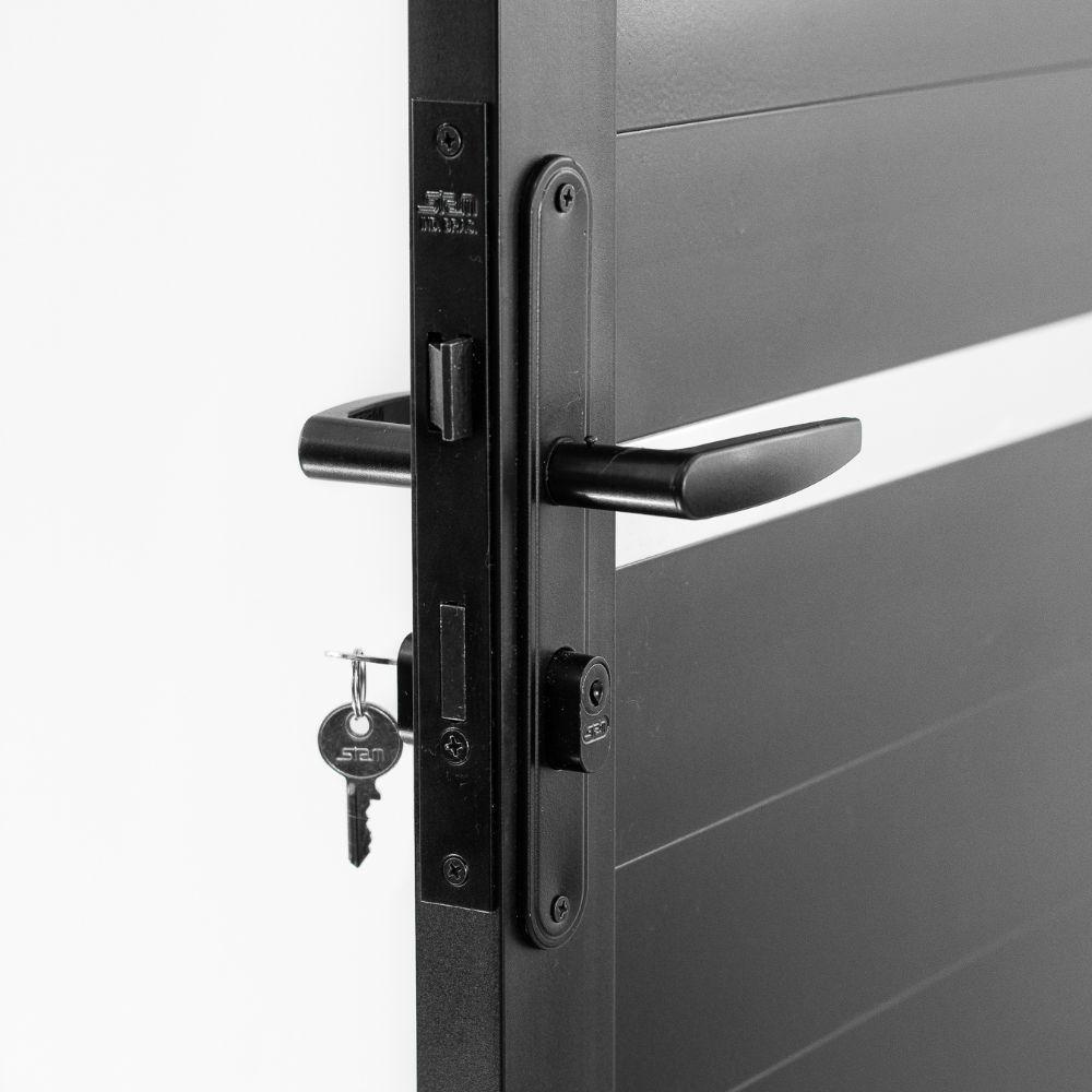 Porta Lambril Solara Com Visor 80 X 2.10 Preta Lado Direito – Hale - 2