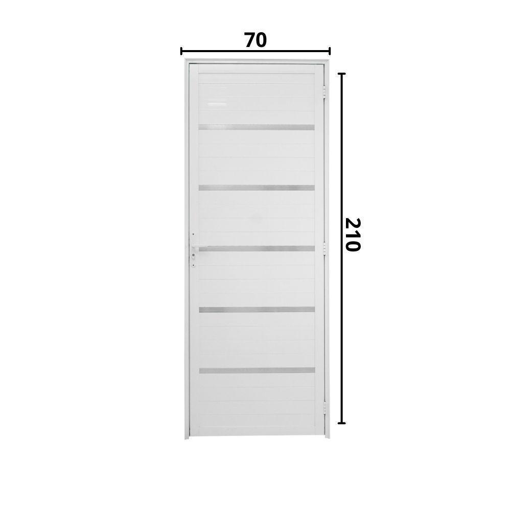 Porta Lambril Solara 70 X 2.10 Branca Lado Direito - Hale - 2
