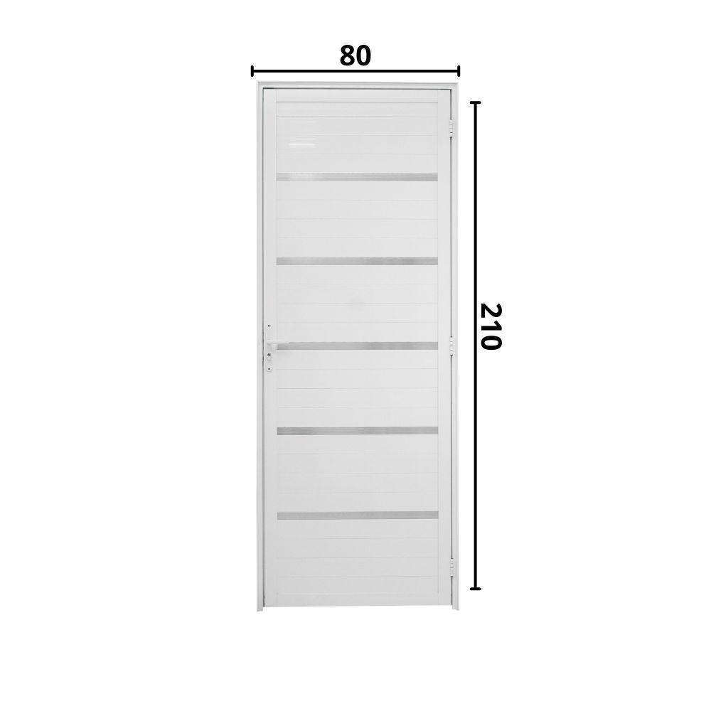 Porta Lambril Solara 80 X 2.10 Branca Lado Direito - Hale - 2