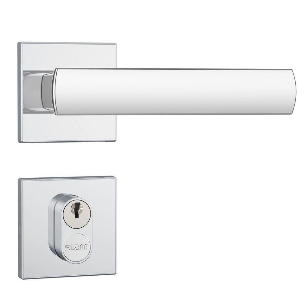 Kit Porta De Madeira 62 X 2.10 Friso Agatha Bat.miso 14 Cm Fech.ext Cromada Lado Esquerdo - Hale - 2