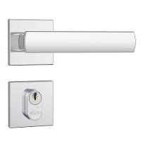 Kit Porta De Madeira 72 X 2.10 Friso Agatha Bat.misto 14 Cm Fech. Ext Cromada Lado Esquerdo - Hale - 2