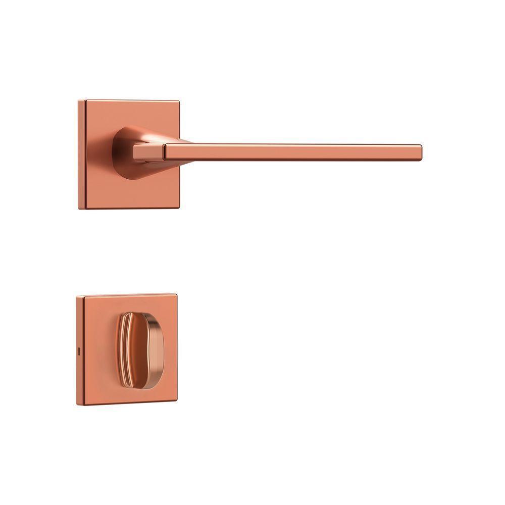 Kit Porta De Madeira 72 X 2.10 Friso Agatha Bat.misto 14cm Fech.wc Rosê Lado Direito - Hale - 4