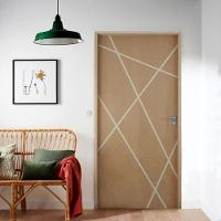 Kit Porta De Madeira 72 X 2.10 Friso Agatha Bat.misto 14cm Fech Ext. Cromada Lado Direito - Hale - 5