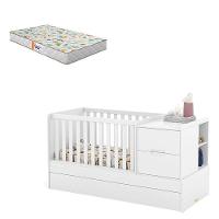 Berço Americano Multifuncional Formare Branco Acetinado Colchão - Matic - 1