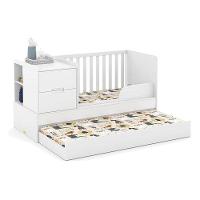 Berço Americano Multifuncional Formare Branco Acetinado Colchão - Matic - 3