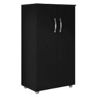 Armário Multiuso Rosana Preto Fosco - Ajl - 1