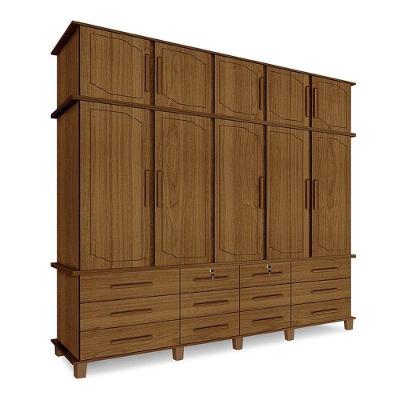 Guarda Roupa Casal Berlim Carvalho New MDP MDF