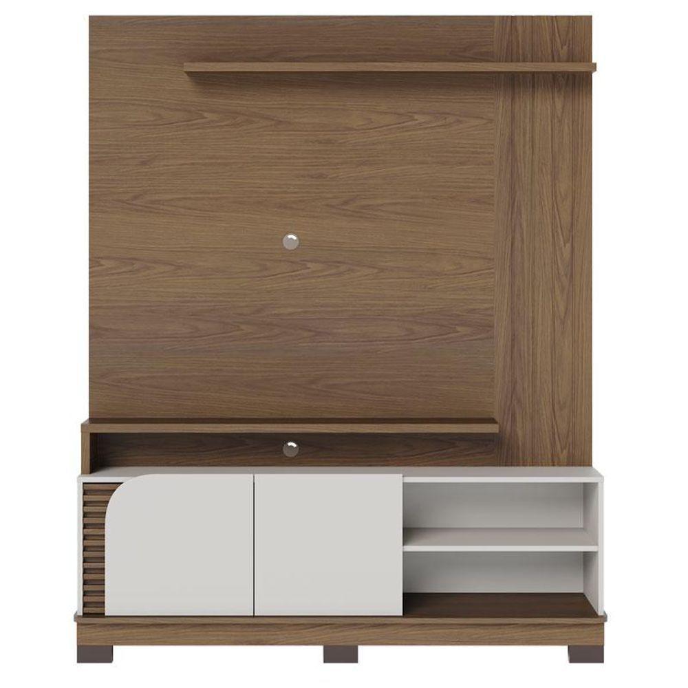 Estante Home Theater Jurerê 1.5 Amendôa Off White Matte - Colibri - 1