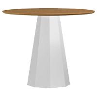Mesa De Jantar 100x100 Cm Isis Sem Vidro Off White Ype - New Ceval - 1