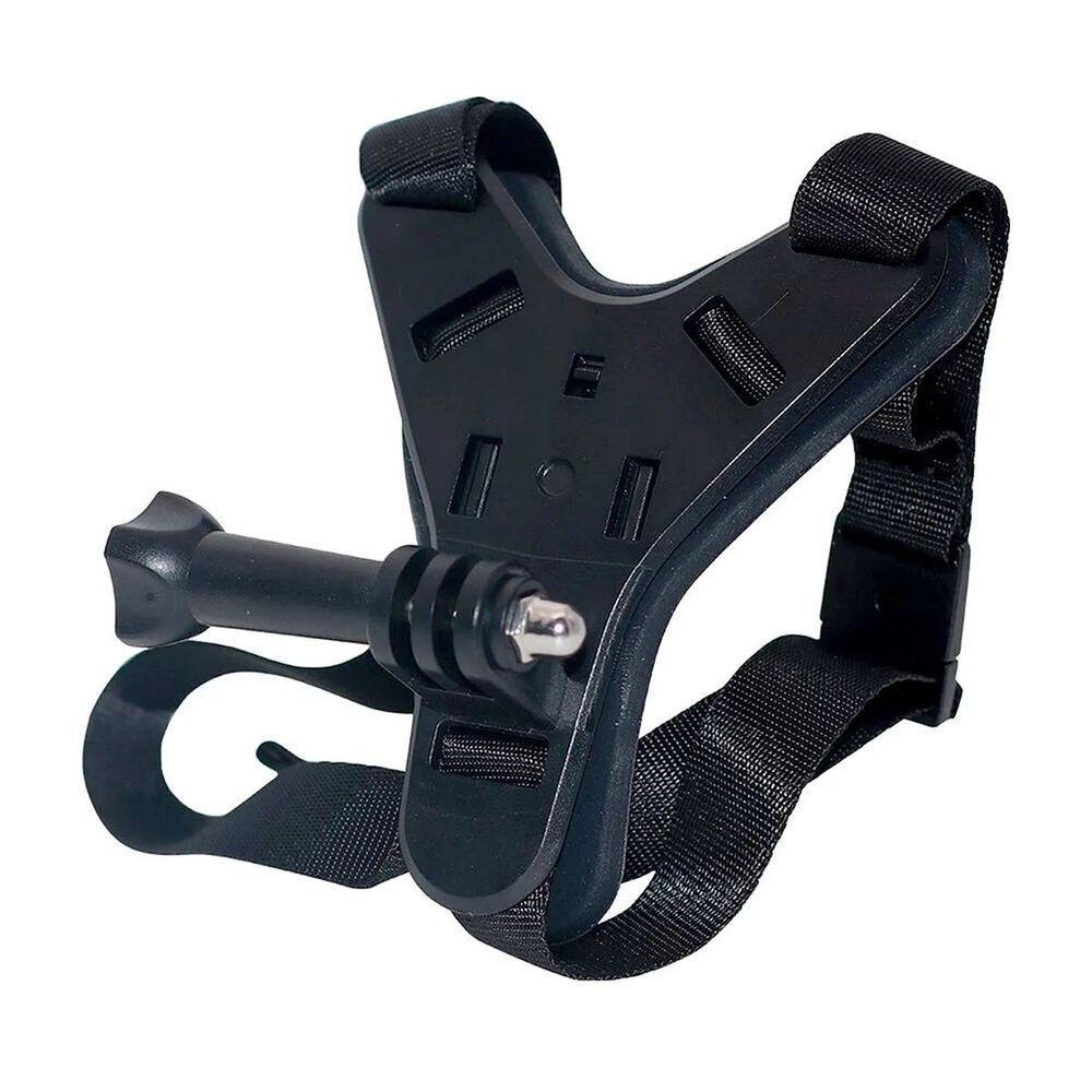 Fivela com Adaptador Capacete Queixeira para GoPro e Similares Cor Preto - 3