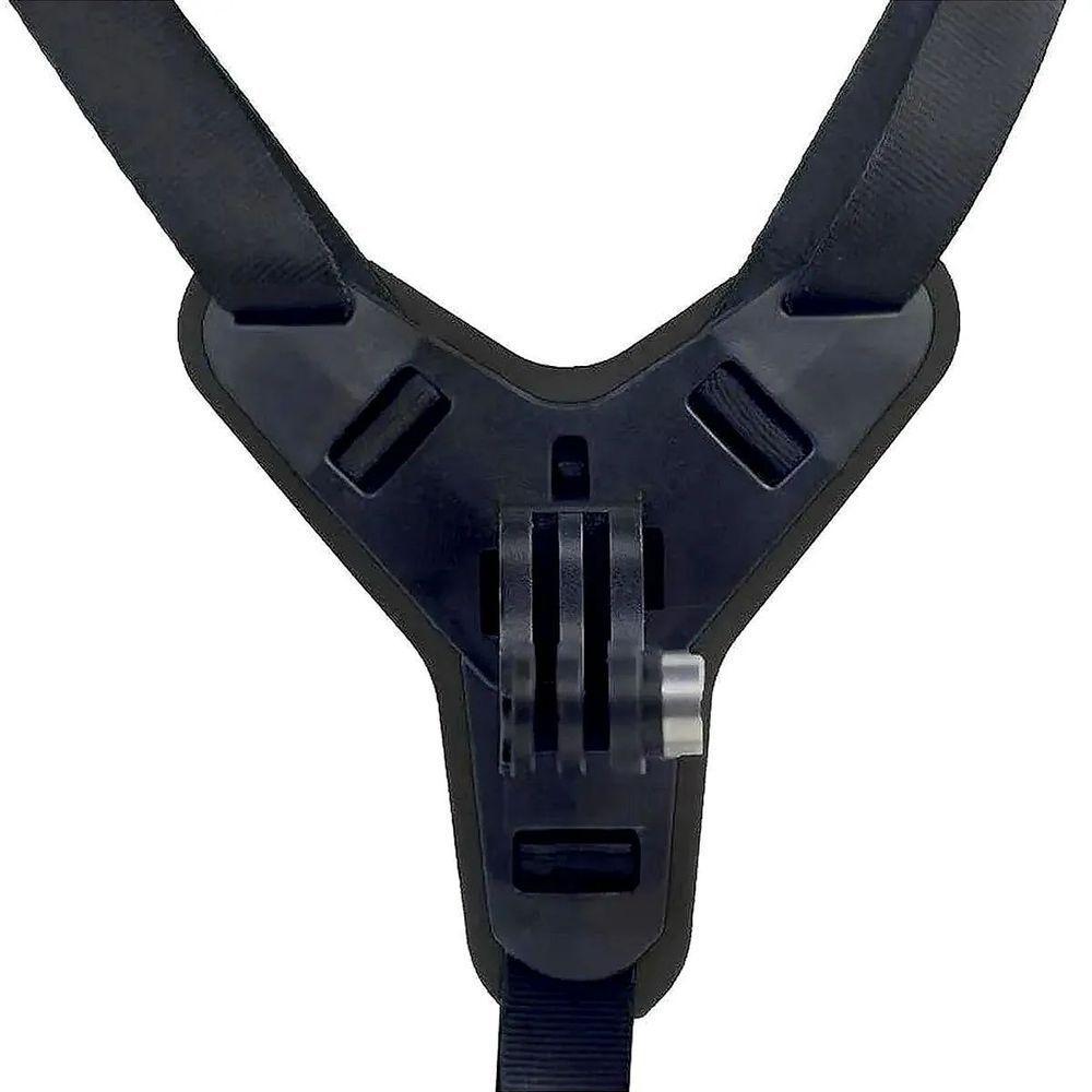 Fivela com Adaptador Capacete Queixeira para GoPro e Similares Cor Preto - 4