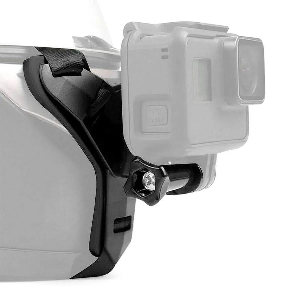 Fivela com Adaptador Capacete Queixeira para GoPro e Similares Cor Preto - 6