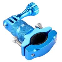 Suporte de Guidão em Alumínio 360° para GoPro e Similares Cor Azul