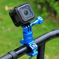 Suporte de Guidão em Alumínio 360° para GoPro e Similares Cor Azul - 5