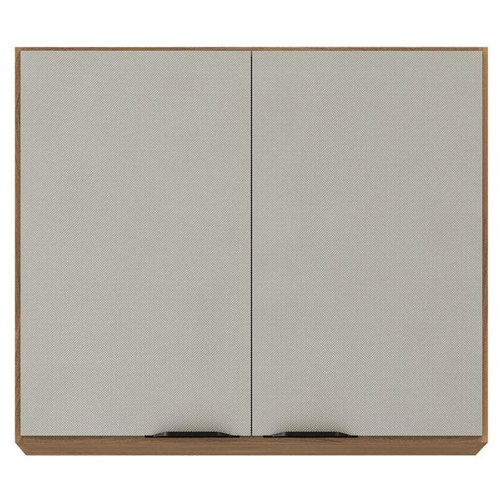 Armário Aéreo Para Cozinha Firenze 2 Portas Amêndola Touch Nude Prime Tx - Demóbile - 1