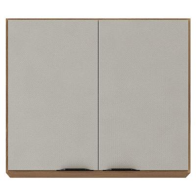 Armário Aéreo Para Cozinha Firenze 2 Portas Amêndola Touch Nude Prime Tx - Demóbile
