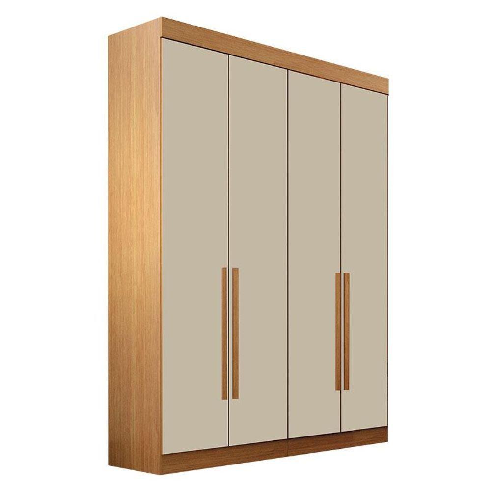 Quarto De Casal Modulado 12 Portas Orion Cinamomo Off White - Leifer Móveis - 5