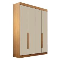 Quarto De Casal Modulado 12 Portas Orion Cinamomo Off White - Leifer Móveis - 5