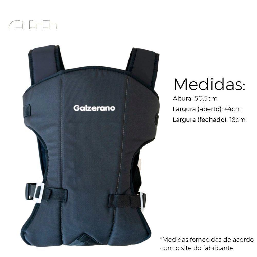 Canguru Para Bebê Galzerano Balbi Ii Preto - Preto - 2