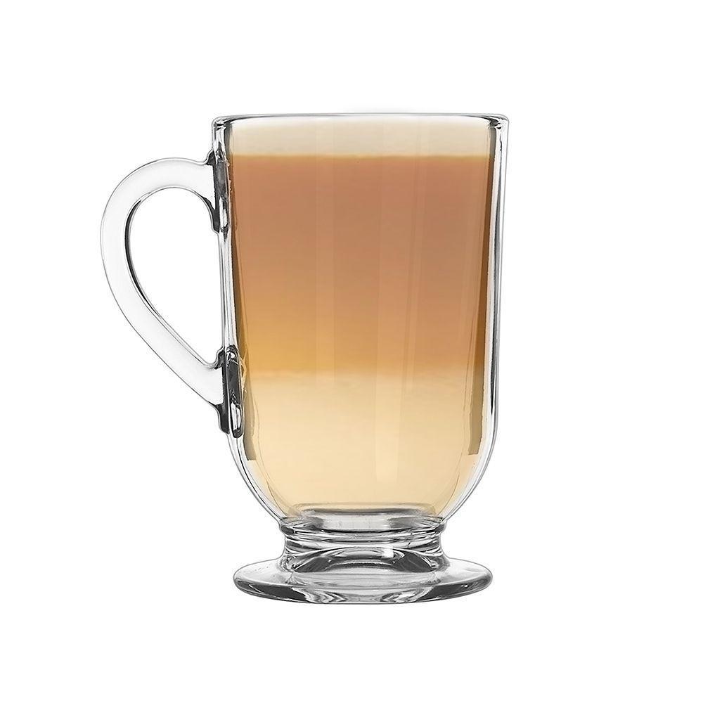 Caneca De Cappuccino Vidro Berlim Taça Café Transparente 325ml Em Casa Tem - 2